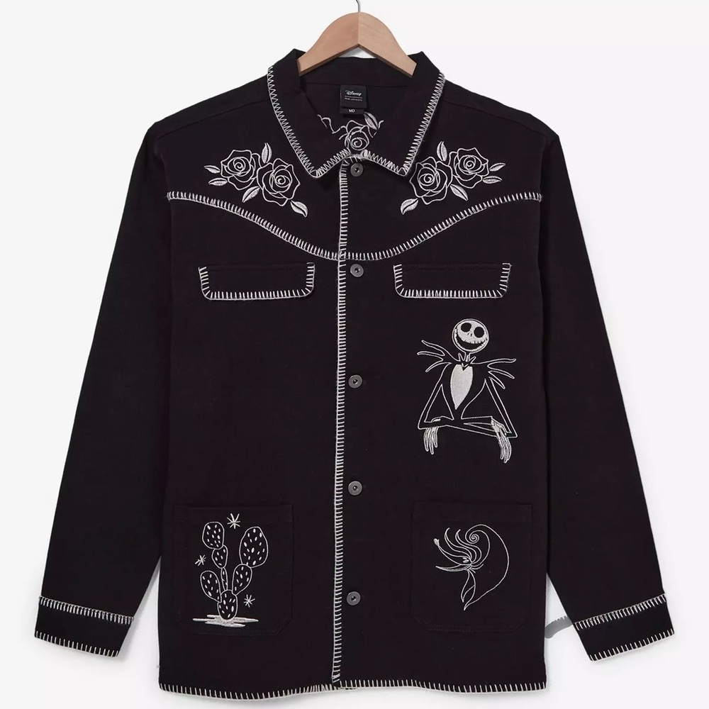 nwt nightmare before christmas western stitched jacket S boxlunch exclusive $80